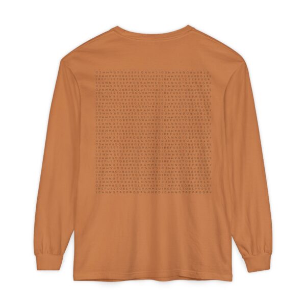 Save the Planet with I Refuse to be Programmed Monogram Long-Sleeve Cotton Shirt for Men