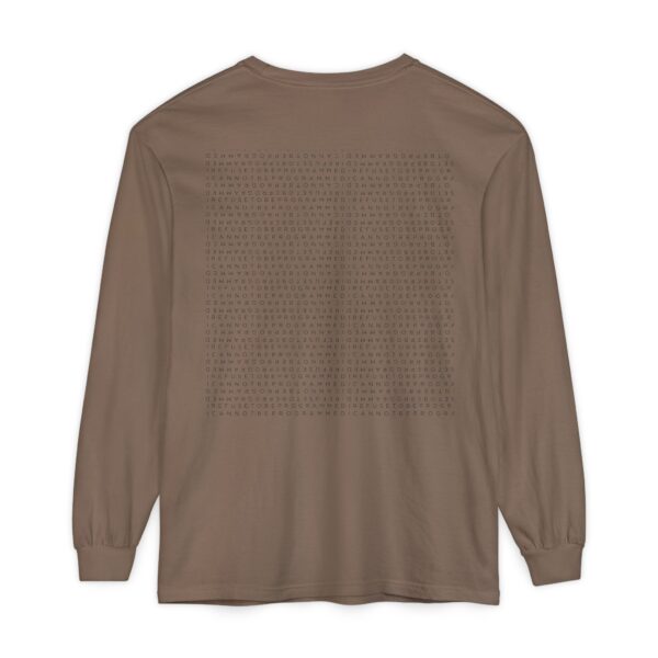 Save the Planet with I Refuse to be Programmed Monogram Long-Sleeve Cotton Shirt for Men