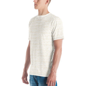 Men's I Refuse to be Programmed Gold Monogram Crew Neck T-Shirt - Image 6