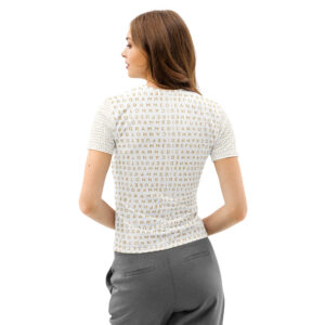 I Refuse to be Programmed Gold Monogram Women's Cotton T-Shirt - Image 4