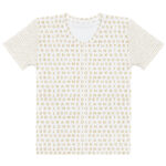 all over print womens cotton crew neck t shirt white front 69d8802467d19
